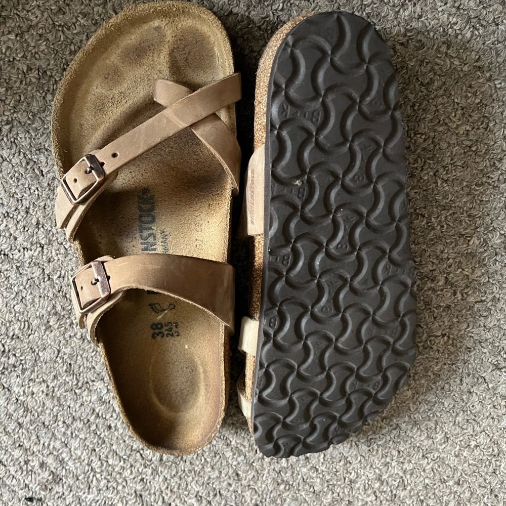 Birkenstock Womens Mayari Tobacco Brown Sandals EUR 38